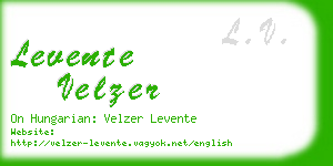 levente velzer business card
